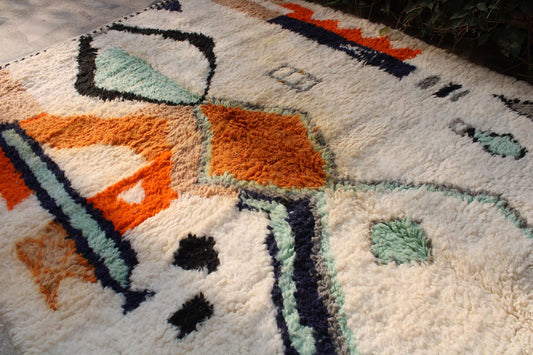 Custom Moroccan rug, Area rugs for living room, Beniourain rug, Moroccan shag rug, Berber rug, Morrocan rug, Colorful Rug, Teppich, Boho rug 8 x 10