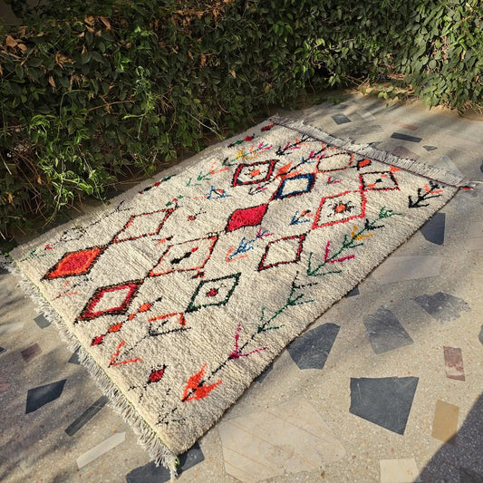 Handmade Berber Carpet for Living Room, Custom Moroccan rug, Rug living room, Moroccan shag rug, Beni ourain rug 8x10